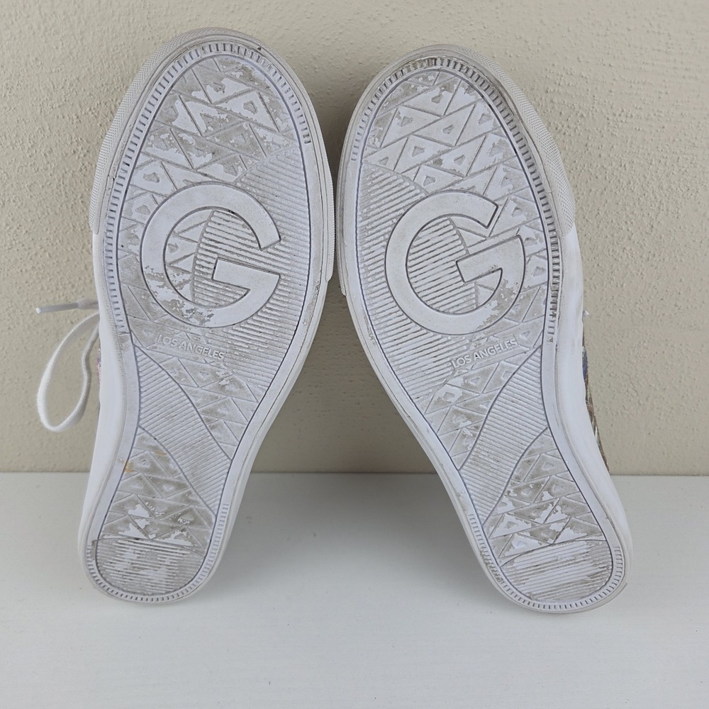 G by Guess GBG Los Angeles Backer Women's Size 8.5 Pink/White/Floral Shoes - Picture 12 of 16
